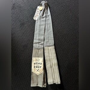 Demdaco " Head Chef 🧑‍🍳 " Black and Cream Kitchen Boa Towel